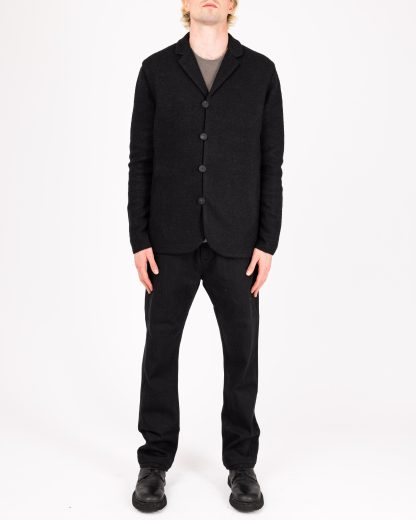 LABEL UNDER CONSTRUCTION CJC380 T39 BK BK Men 4 Button Jacket Herren Jacke baby alpaca cashmere silk black black hide m 4