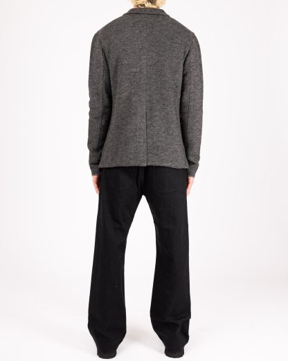LABEL UNDER CONSTRUCTION CJC380 T39 MD BK Men 4 Button Jacket Herren Jacke baby alpaca cashmere silk black hide m 8