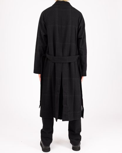 LABEL UNDER CONSTRUCTION FTR363HD FC28AST BK BK Men Trench Coat Herren Mantel wool black hide m 8