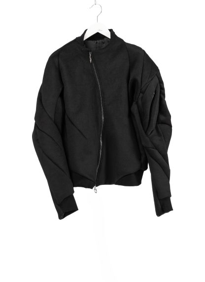 LEON EMANUEL BLANCK DIS M BMB 01 Men Distortion Bomber Jacket Herren Jacke wool cashmere black hide m 1