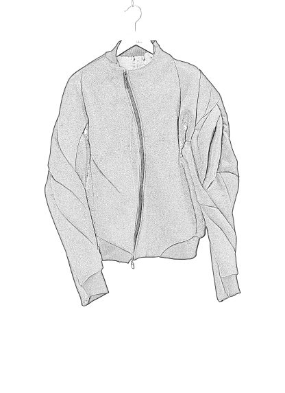 LEON EMANUEL BLANCK DIS M BMB 01 Men Distortion Bomber Jacket Herren Jacke wool cashmere black hide m 2