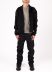LEON EMANUEL BLANCK DIS M BMB 01 Men Distortion Bomber Jacket Herren Jacke wool cashmere black hide m 3