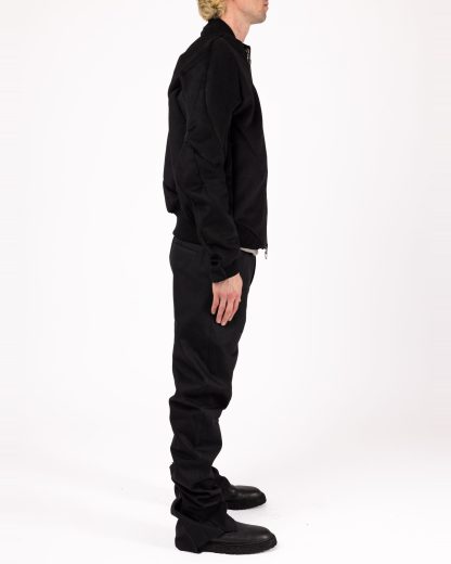 LEON EMANUEL BLANCK DIS M BMB 01 Men Distortion Bomber Jacket Herren Jacke wool cashmere black hide m 7