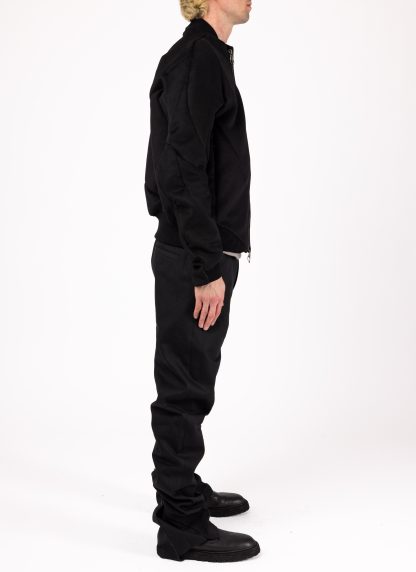 LEON EMANUEL BLANCK DIS M BMB 01 Men Distortion Bomber Jacket Herren Jacke wool cashmere black hide m 7