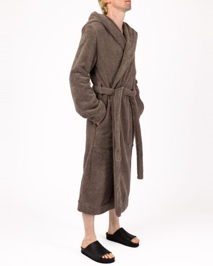 RICK OWENS RH0000002 SPOL 34 Tower Men Bathrobe Herren Bademantel cotton dust hide m 4