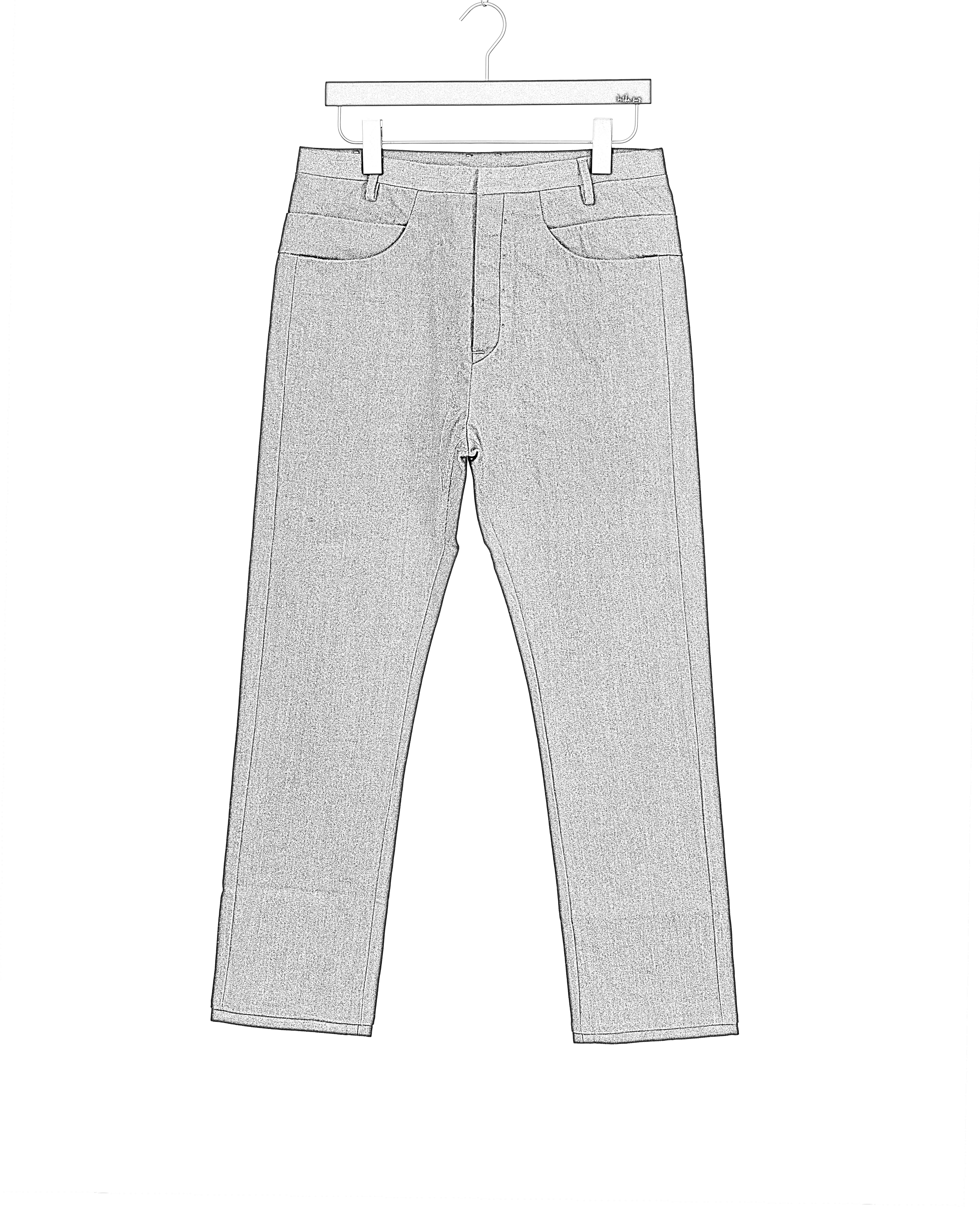 LABEL UNDER CONSTRUCTION 48FPN323 FC12B BK Men Yoke Pockets Jeans Pants Herren Hose Trousers cotton light denim black hide m 2