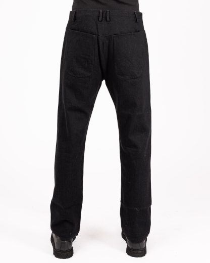 LABEL UNDER CONSTRUCTION 48FPN323 FC12B BK Men Yoke Pockets Jeans Pants Herren Hose Trousers cotton light denim black hide m 6