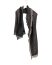 LABEL UNDER CONSTRUCTION 48YSC385 JAI1 BK:GW Hooked Wrap Scarf Men Women Schal cashmere silk black beige dark grey hide m 1